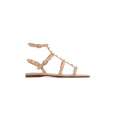 VALENTINO GARAVANI ROCKSTUD LEATHER SANDALS WS0A05VODP45